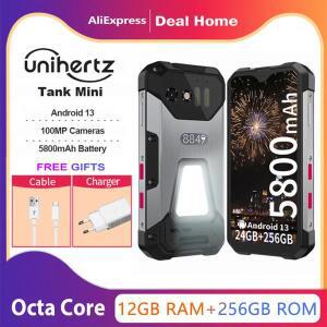 유니허츠 8849 탱크 미니 러기드 12GB+256GB 4.3인치 안드로이드 13 5800mAh 헬리오 G99 옥타코어 100MP 카