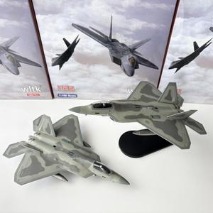 1:100 스케일 미국 F-22 랩터 전투기 금속 비행기 공격 항공기 모델 선물