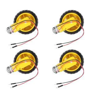 TT 모터 듀얼 샤프 호환트 기어 박스 타이어 휠 키트 포함아두이노 DIY 스마트 자동차 로봇200RPM 비율 148