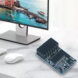 Asus 컴퓨터용 TPM-M R2.0 LPC 14-1 핀 TPM-M R2.0 하드웨어 칩 15x25mm 모듈Asus 마더보드용