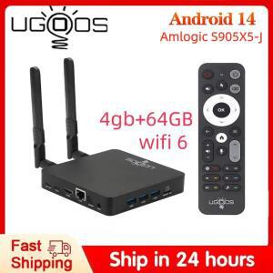 2026  UGOOS AM9 Pro 스마트 TV 박스 Amlogic S905X5-J Android14 4G AI-SR WiFi6 BT5.3 1000M 지원