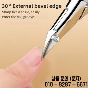 두꺼운 손톱을 위한 큰 턱 안티 스플래시 경사진 발톱깎이 내향성 다듬기 설계된 고급 매니큐어