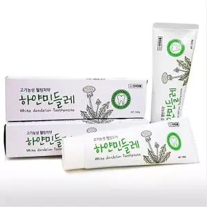 [셀러허브]웰빙 하얀 민들레 치약 충치 예방 구취제거 미백 치약 (S12392863)