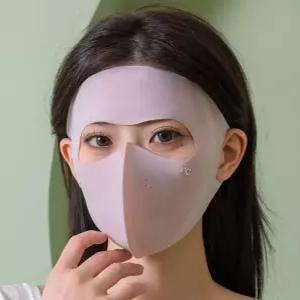 실키 쿨링 풀페이스마스크 자외선차단 페이스커버 골프 등산 야외활동