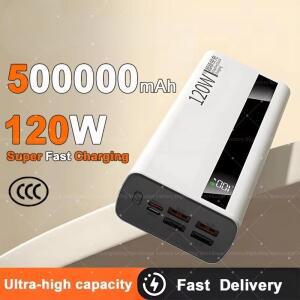 Xiaomi 120W 200000mAh 대용량 전원 은행 iPhone Samsung Huawei 용 초고속 충전 휴대용 배터리