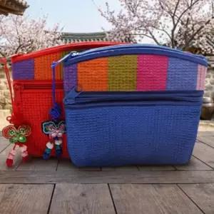 전통 색동 미니 명절 세뱃돈 용돈 지갑 동전 파우치 전통색동미니파우치