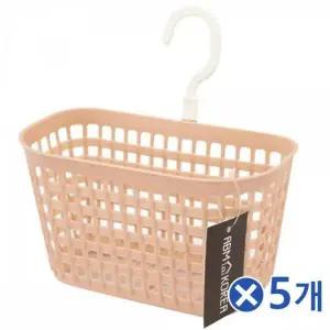 [하프클럽/]화장대 정리함 수납 바구니 걸이형 플라스틱 책상 주방 5개
