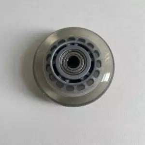 캐리어 바퀴 고무 3인치 직경 70mm PU 우레탄 교체용 그레이 6900베어링내경10mm