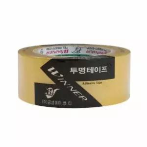 산업용 투명 OPP 대용량 테이프 48mm x 80M 미색테이프 (W71D678)