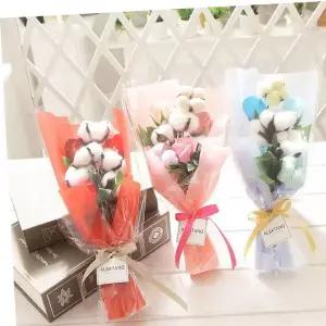 스윗코튼부케 블루 졸업식 꽃다발 생일 기념일 선물