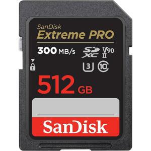 SANDISK 512GB 익스트림 프로 SDXC UHS-II 메모리 카드 - C10 U3 V90 8K 4K 풀 HD 비디오 SD SDSDXDK-512G-GN4IN