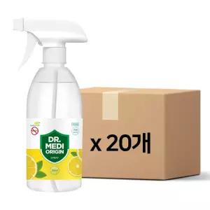 향기나는 닥터메디 오리진 스프레이 손소독제 스위트레몬 500mlX20개 에탄올70 식약처인증 의약외품젤 소독