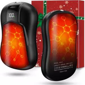 AI 양면 손난로 충전식 2팩 0000mAh S 얼티밋 패스트 히팅 전기 UL 을 받은 휴대용 포켓 히터 남성용 헌팅