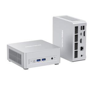 미니스포룸 데스크미니 UM870 슬림 미니 PC AMD Ryzen 7 8745H 베어본 버전 소형 PC, HDMI /DP /USB4 출력, 2.5G LAN, WiFi 6E, BT5, 4xUSB 포트 Radeon 780M 그래픽 스몰 폼 팩터