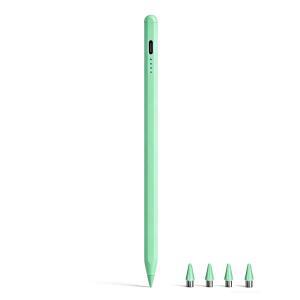 삼성 갤럭시 탭 A11 / A11+, A9 A9+, A8, A7 라이트, 안드로이드 태블릿 및 iOS 터치스크린용 액티브 커패시티브 펜, 4가지 팁이 있는 고정밀 디지털 펜(녹색)