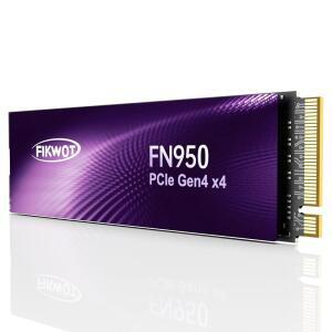 Fikwot FN950 2TB NVMe SSD PCIe Gen4x4 M.2 2280, 최대 4800MB/s 읽기, SLC 캐시 구성, PS5 노트북 데스크탑용 내부 솔리드 스테이트 드라이브
