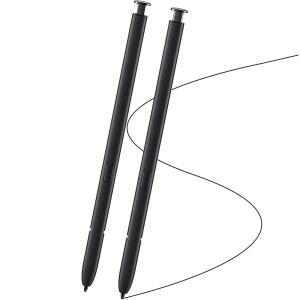 삼성 갤럭시 S22 울트라 5G 터치스크린 스타일러스 펜 교체 부품 S 노블루투스 기능용 블랙 2팩