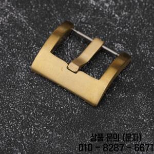 황동 시계 버클 순수 구리 가죽 고무 스트랩 액세서리 청동이 아닌 18mm