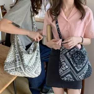 [가방] 에코 숄더 데일리백 여름 보부상백 장바구니 데일리 천 면 여성 백 가방 가벼운