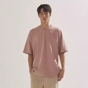[팔랩] 남여공용 에센셜 소매 포인트 오버핏 반팔 티셔츠_PL24S5TS007