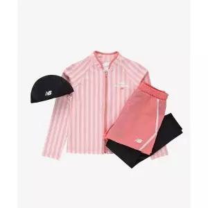 NEWBALANCEKIDS NBgC Cherry Blossom_2IN1 패턴 풀집업 래쉬가드 셋업 아동 수영복 NK9RG3771G25