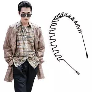 TBZ 남자머리띠 철사 재질 얇은 스프링 헤어밴드 남자머리띠 안아픈머리띠 남자헤어밴드