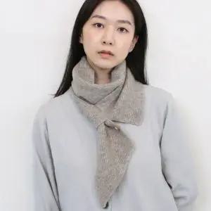쥬스트 쁘띠 니트 고리 머플러 여성 미니 울 목도리