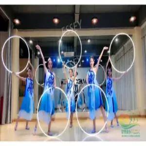 플라잉요가 홈트 고리 링 홈플라잉 회전댄스 LED 봉