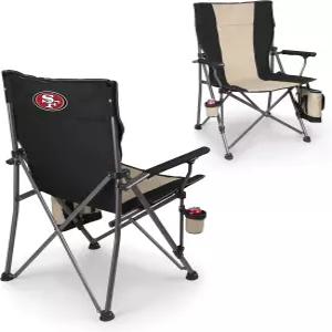 피크닉 타임 NFL 샌프란시스코 49ers 빅 베어 XXL 캠프 체어 쿨러 헤비 듀티 비치 500파운드 용량의 캠핑