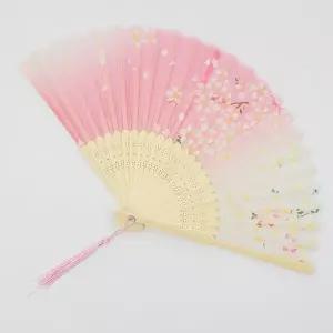 [RIZPICK]폴딩 수채화부채 벚꽃 인테리어 소품 일본 핑크