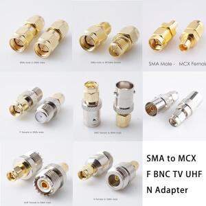 RF 동축 SMA-N UHF F IEC BNC 어댑터 연결 키트 NESR RTL-SDR 수신기 라디오용 8 안테나