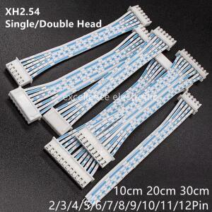 5pcs 블루 화이트 XH 2.54mm 피치 커넥터 케이블 XH2.54 플러그 라인 길이 10/20/30cm 2P/3P/4P/5P/6P/7P/8