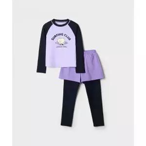 SPAO 키즈 망그러진곰 여아 래쉬가드 세트 SPARG37KG2