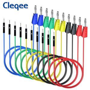 P1532 10pcs  남성 스택 가능 바나나 플러그 실리콘 점프 케이블 26AWG 와이어 브레드 보드 전자 DIY