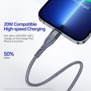 PD 20W 1m/2m/3m USB C-라이트닝 케이블