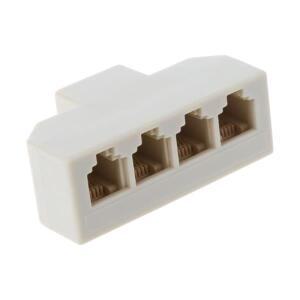 1pcs RJ11 분배기 4 웨이 어댑터 1 M F 6P4C 핸드폰 잭