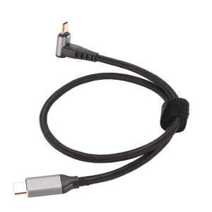 90도 USB C 케이블 4K 60Hz는 PD100W  3.1 Gen2  을 지원 스팀 데크 코드용  충전