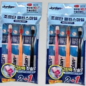 조르단 클린스마일 부드러운 soft칫솔모 3개입 2세트