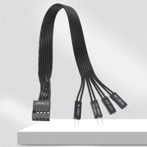 20cm F_PANEL 2.54mm F 패널 여 2핀 전원 리셋 스위치 HD LED 남 PC 메인보드 하드 드라이브용