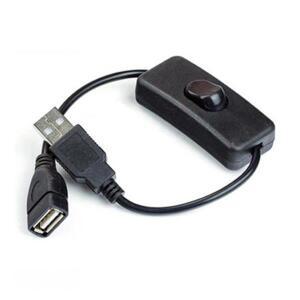 구리 소재 환경 보호 USB 케이블 수-암 스위치 ON/OFF LED 램프 어댑터 연장