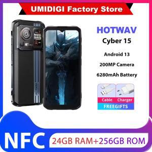 HOTWAV 사이버 15 견고한 24GB 256GB 200MP PixSmart G99 6.6FHD + 120Hz 6280mAh 초박형 NFC 글로벌 버전