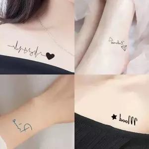 고품질 타투 스티커 10종 디자인 세트 A_3 문신 헤나 레터링타투스티커 (WEB4BE0)