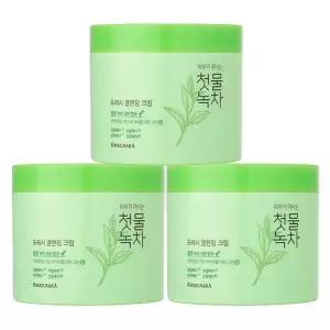 과일나라 첫물녹차 프레시 클렌징크림 300ml 3개