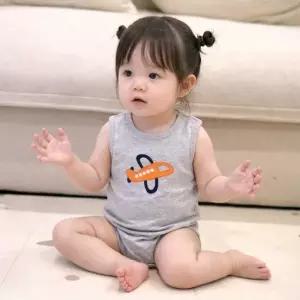 비행기자수 민소매 바디수트