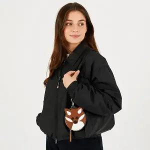 메종키츠네 FOX HEAD COIN PURSE WITH HOOK JU05329LC0029-P860) 폭스 헤드 후크 동전 지갑)