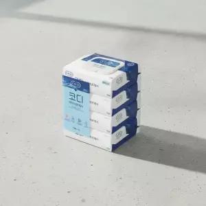 코디 아쿠아프레시 물티슈 캡형 72매 4입 쌍용 Codi