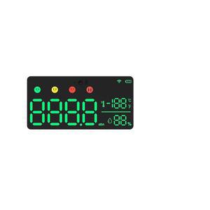 5-in-1 데시벨 미터 - 30-130dB 범위 벽걸이 소음 수준계, 대형 LED 디스플레이 소음, 온도 및 습도, 가정용 시간 측정기, 교실용, 수준계