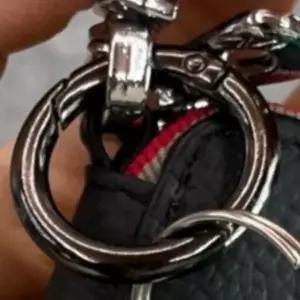 [MEKN43PO66]가방 키링고리 부자재 기본 흑니켈 33mm