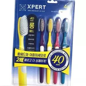 크리오 맥스플러스 항균이중미세모 롱헤드 칫솔 4개입
