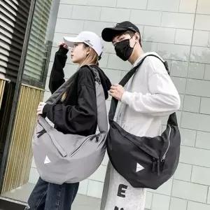 남성 여성 지퍼 포인트 슬링백 크로스백 반 클러치백